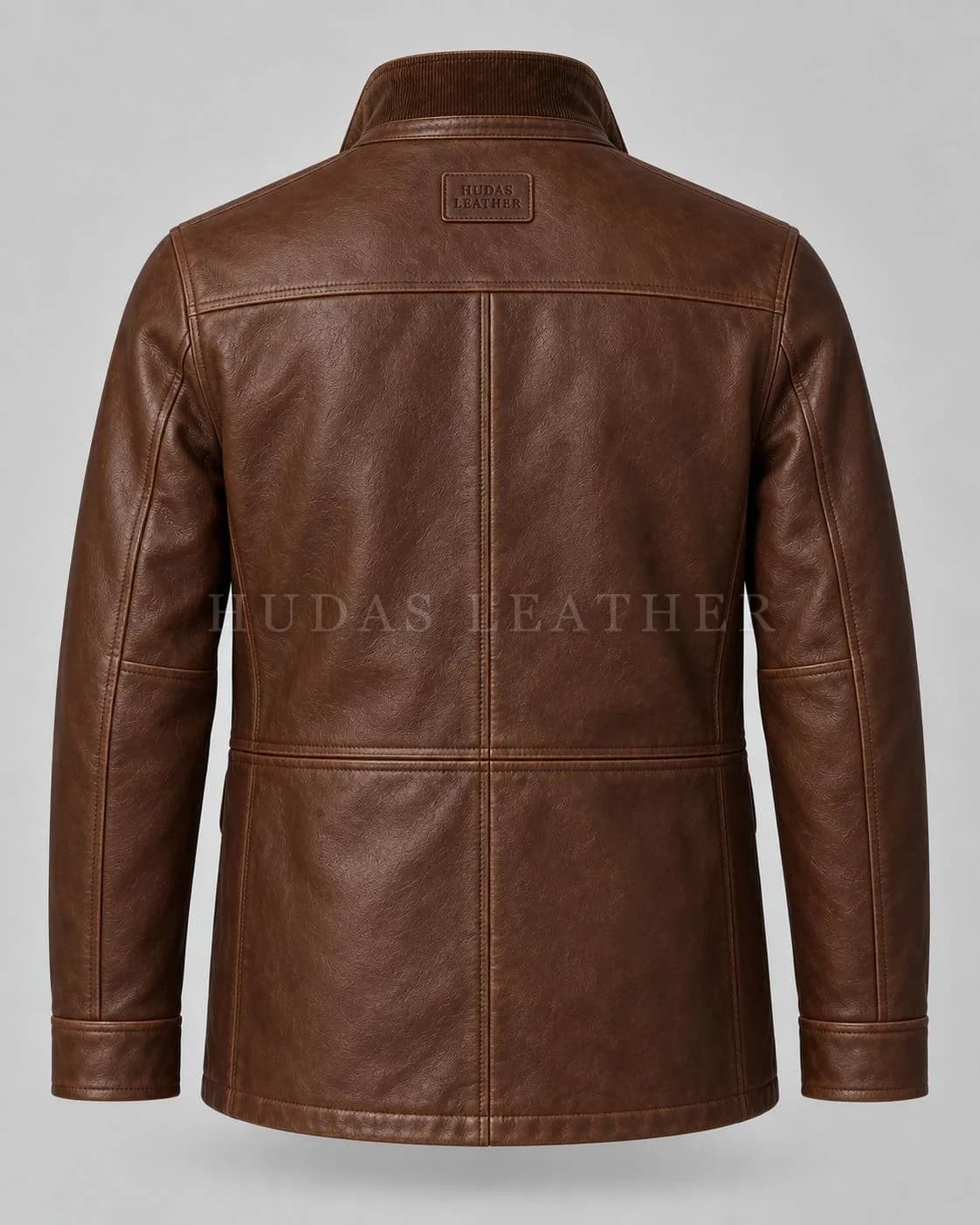 Field Jacket in Full-Grain Polished Cowhide, Dark Walnut, view 5