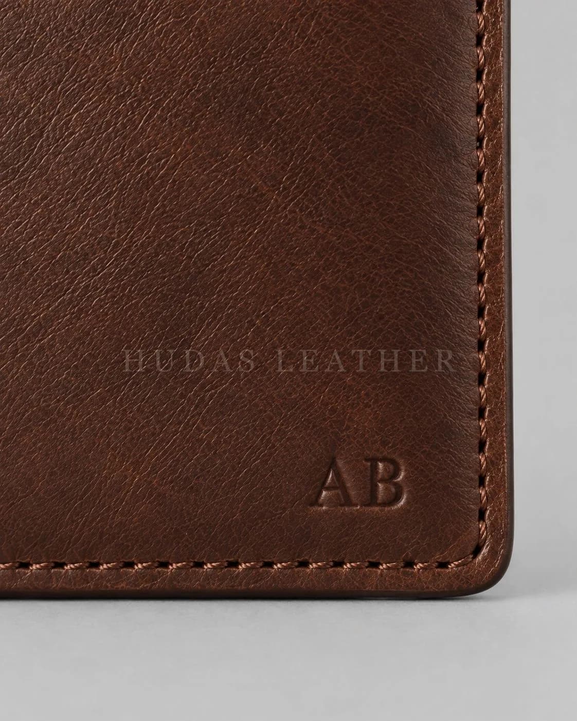 Heritage Bifold Wallet in Full-Grain Polished Cowhide, Dark Walnut, view 4