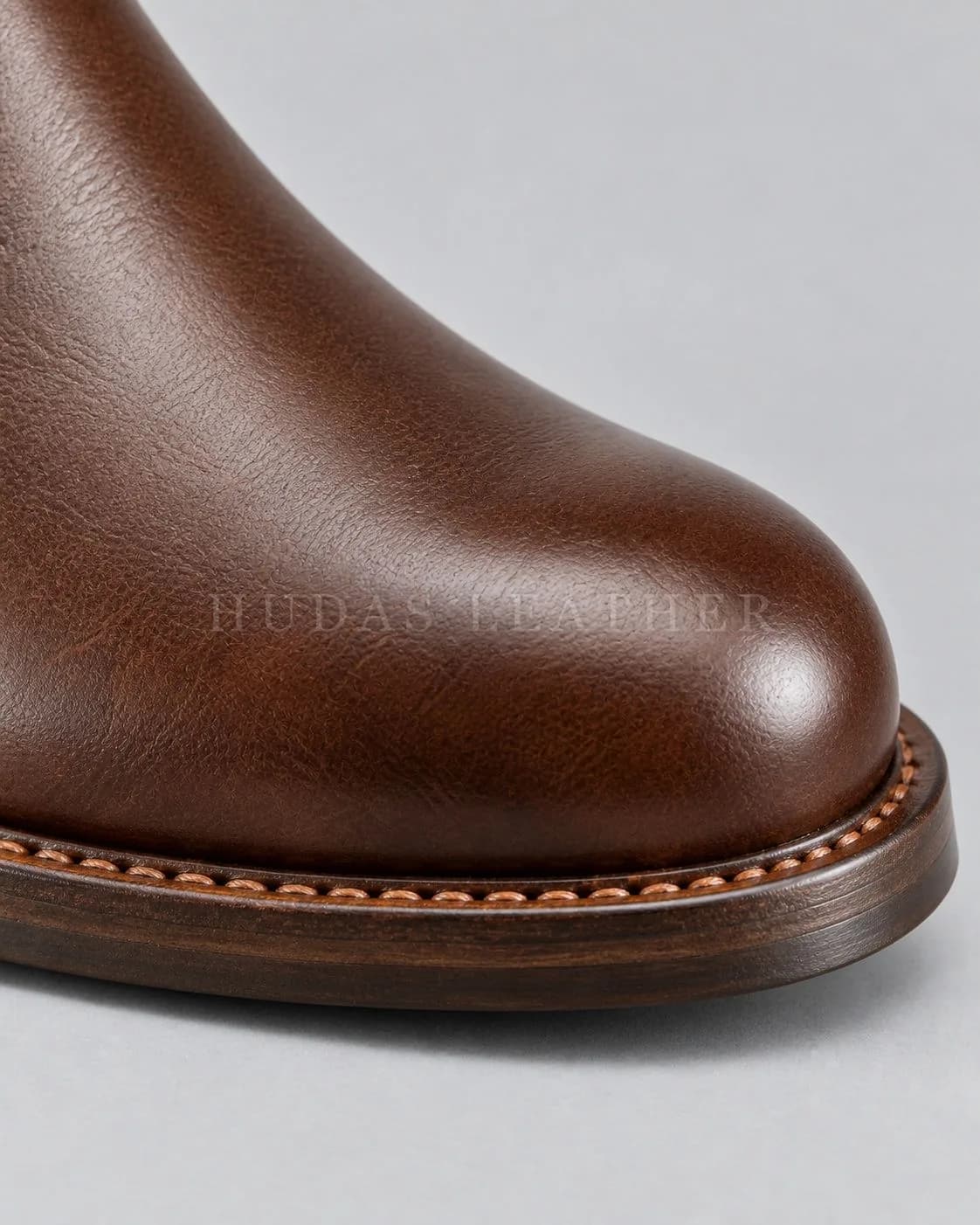 Heritage Chelsea Boot in Full-Grain Polished Cowhide, Dark Walnut, view 3