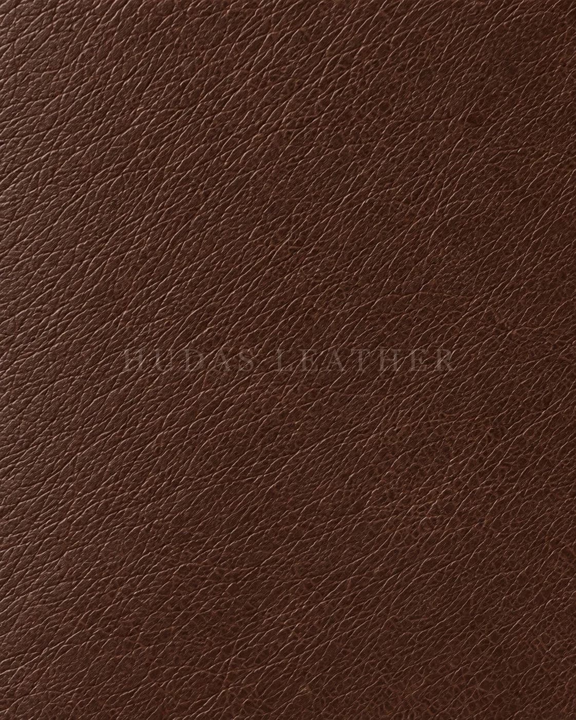 Monogrammed Card Holder in Full-Grain Polished Cowhide, Dark Walnut, view 5