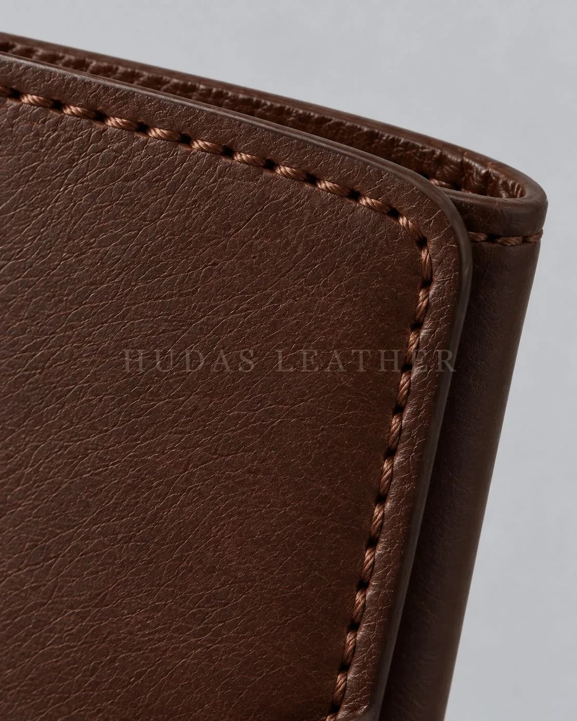 Personalized Key Holder in Full-Grain Polished Cowhide, Dark Walnut