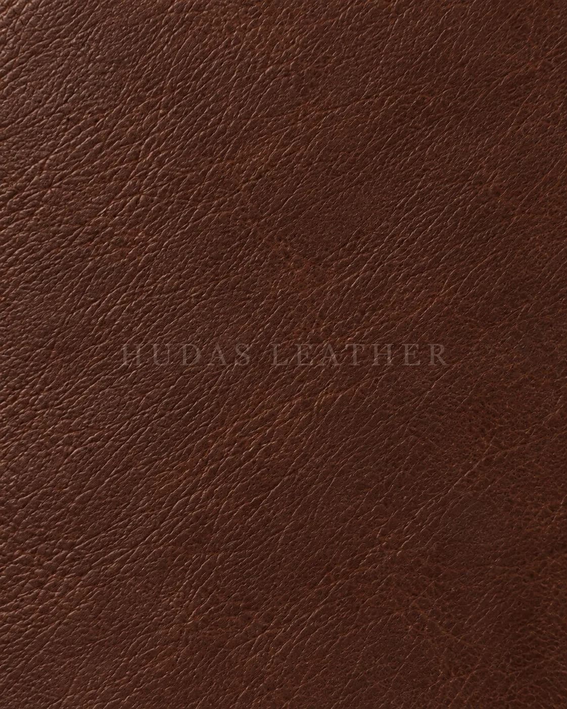 Personalized Notebook Cover in Full-Grain Polished Cowhide, Dark Walnut, view 4