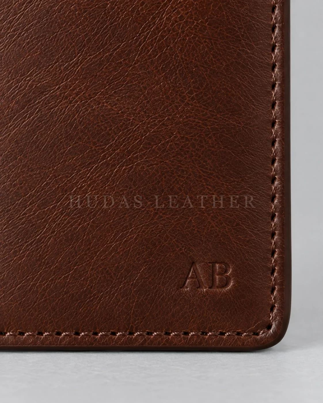 Travel Document Wallet in Full-Grain Polished Cowhide, Dark Walnut, view 4