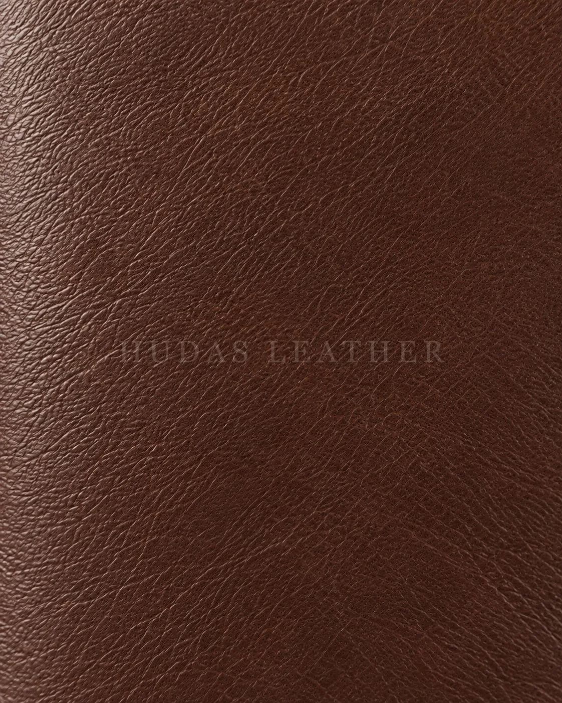 Zip-Around Long Wallet in Full-Grain Polished Cowhide, Dark Walnut, view 5